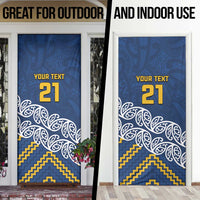 New Zealand Rugby Pacific Custom Door Cover Kahupeka Maori Kowhaiwhai Pattern LT9 - Polynesian Pride