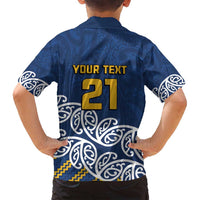 New Zealand Rugby Pacific Custom Family Matching Long Sleeve Bodycon Dress and Hawaiian Shirt Kahupeka Maori Kowhaiwhai Pattern