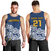 New Zealand Rugby Pacific Custom Men Tank Top Kahupeka Maori Kowhaiwhai Pattern