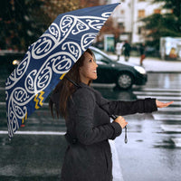 New Zealand Rugby Pacific Custom Umbrella Kahupeka Maori Kowhaiwhai Pattern LT9 - Polynesian Pride