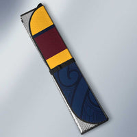 New Zealand Rugby Pacific Custom Auto Sun Shade Kahupeka Retro 2025 Taniko Motif LT9 - Polynesian Pride