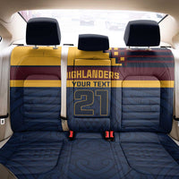 New Zealand Rugby Pacific Custom Back Car Seat Cover Kahupeka Retro 2025 Taniko Motif