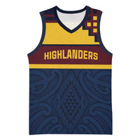 New Zealand Rugby Pacific Custom Basketball Jersey Kahupeka Retro 2025 Taniko Motif - Polynesian Pride