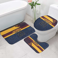 New Zealand Rugby Pacific Custom Bathroom Set Kahupeka Retro 2025 Taniko Motif LT9 - Polynesian Pride