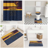 New Zealand Rugby Pacific Custom Bathroom Set Kahupeka Retro 2025 Taniko Motif LT9 - Polynesian Pride