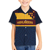 New Zealand Rugby Pacific Custom Family Matching Off Shoulder Maxi Dress and Hawaiian Shirt Kahupeka Retro 2025 Taniko Motif