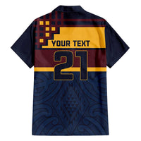 New Zealand Rugby Pacific Custom Family Matching Tank Maxi Dress and Hawaiian Shirt Kahupeka Retro 2025 Taniko Motif