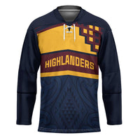 New Zealand Rugby Pacific Custom Hockey Jersey Kahupeka Retro 2025 Taniko Motif - Polynesian Pride