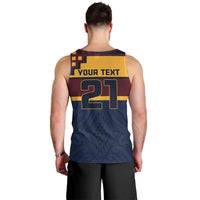 New Zealand Rugby Pacific Custom Men Tank Top Kahupeka Retro 2025 Taniko Motif