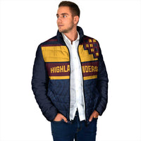 New Zealand Rugby Pacific Custom Padded Jacket Kahupeka Retro 2025 Taniko Motif LT9 - Polynesian Pride