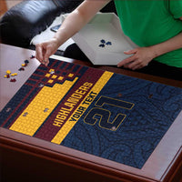 New Zealand Rugby Pacific Custom Puzzle Kahupeka Retro 2025 Taniko Motif LT9 - Polynesian Pride