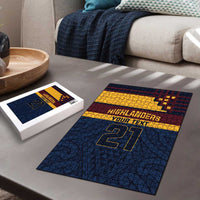 New Zealand Rugby Pacific Custom Puzzle Kahupeka Retro 2025 Taniko Motif LT9 - Polynesian Pride
