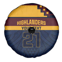 New Zealand Rugby Pacific Custom Spare Tire Cover Kahupeka Retro 2025 Taniko Motif