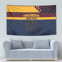 New Zealand Rugby Pacific Custom Tapestry Kahupeka Retro 2025 Taniko Motif