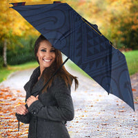New Zealand Rugby Pacific Custom Umbrella Kahupeka Retro 2025 Taniko Motif LT9 - Polynesian Pride