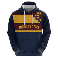 New Zealand Rugby Pacific Custom Zip Hoodie Kahupeka Retro 2025 Taniko Motif