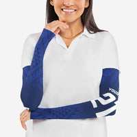 New Zealand Rugby Pacific Custom Arm Sleeves Kahurangi Auckland All Blue LT9 - Polynesian Pride