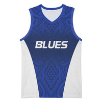 New Zealand Rugby Pacific Custom Basketball Jersey Kahurangi Auckland All Blue LT9 Unisex Blue - Polynesian Pride