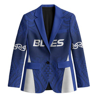 New Zealand Rugby Pacific Custom Blazer Kahurangi Auckland All Blue LT9 Unisex Blue - Polynesian Pride
