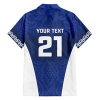 New Zealand Rugby Pacific Custom Family Matching Long Sleeve Bodycon Dress and Hawaiian Shirt Kahurangi Auckland All Blue