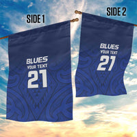 New Zealand Rugby Pacific Custom Garden Flag Kahurangi Auckland All Blue