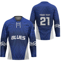 New Zealand Rugby Pacific Custom Hockey Jersey Kahurangi Auckland All Blue LT9 - Polynesian Pride