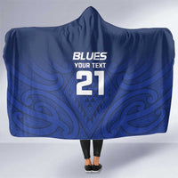 New Zealand Rugby Pacific Custom Hooded Blanket Kahurangi Auckland All Blue