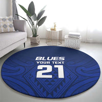 New Zealand Rugby Pacific Custom Round Carpet Kahurangi Auckland All Blue