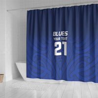 New Zealand Rugby Pacific Custom Shower Curtain Kahurangi Auckland All Blue