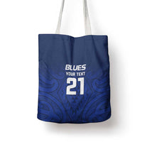 New Zealand Rugby Pacific Custom Tote Bag Kahurangi Auckland All Blue - Polynesian Pride