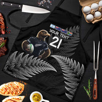 New Zealand Rugby Custom Apron Glory Be To Black Silver-fern LT9 Black - Polynesian Pride