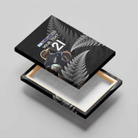 New Zealand Rugby Custom Canvas Wall Art Glory Be To Black Silver-fern LT9 - Polynesian Pride