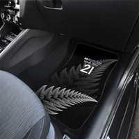 New Zealand Rugby Custom Car Mats Glory Be To Black Silver-fern - Polynesian Pride
