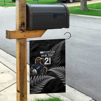 New Zealand Rugby Custom Garden Flag Glory Be To Black Silver-fern - Polynesian Pride