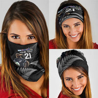 New Zealand Rugby Custom Neck Gaiter Glory Be To Black Silver-fern - Polynesian Pride