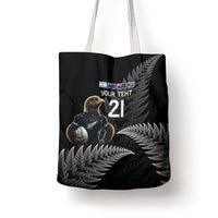 New Zealand Rugby Custom Tote Bag Glory Be To Black Silver-fern - Polynesian Pride