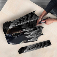 New Zealand Rugby Custom Umbrella Glory Be To Black Silver-fern LT9 - Polynesian Pride