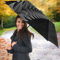 New Zealand Rugby Custom Umbrella Glory Be To Black Silver-fern LT9 - Polynesian Pride