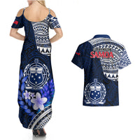 Samoa Rugby Couples Matching Summer Maxi Dress and Hawaiian Shirt Proud Samoa World Cup 2023 LT9 - Polynesian Pride