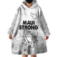 Hawaii Strong Maui Wildfire Wearable Blanket Hoodie No4 LT9 - Polynesian Pride