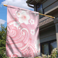 Japan Sakura Floral with Polynesian Vibe Garden Flag LT9 - Polynesian Pride