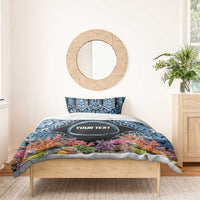 Personalised Nukuoro Micronesia Atoll Bedding Set with Pacific Coral Reef LT9 - Polynesian Pride