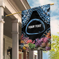 Personalised Nukuoro Micronesia Atoll Garden Flag with Pacific Coral Reef LT9 House Flag Blue - Polynesian Pride