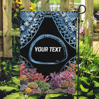Personalised Nukuoro Micronesia Atoll Garden Flag with Pacific Coral Reef LT9 Garden Flag Blue - Polynesian Pride