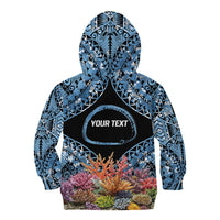 Personalised Nukuoro Micronesia Atoll Kid Hoodie with Pacific Coral Reef LT9 - Polynesian Pride