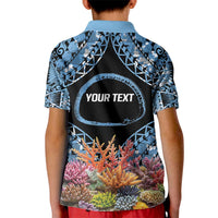 Personalised Nukuoro Micronesia Atoll Kid Polo Shirt with Pacific Coral Reef LT9 - Polynesian Pride