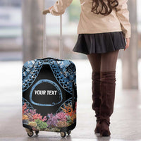 Personalised Nukuoro Micronesia Atoll Luggage Cover with Pacific Coral Reef LT9 - Polynesian Pride