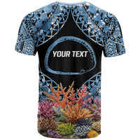 Personalised Nukuoro Micronesia Atoll T Shirt with Pacific Coral Reef LT9 - Polynesian Pride