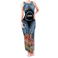 Personalised Nukuoro Micronesia Atoll Tank Maxi Dress with Pacific Coral Reef