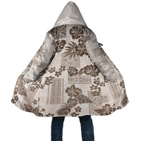 Vintage Hawaii Cloak Hibiscus Tapa Tribal With Hawaiian Quilt Pattern Gold LT9 Unisex Gold - Polynesian Pride